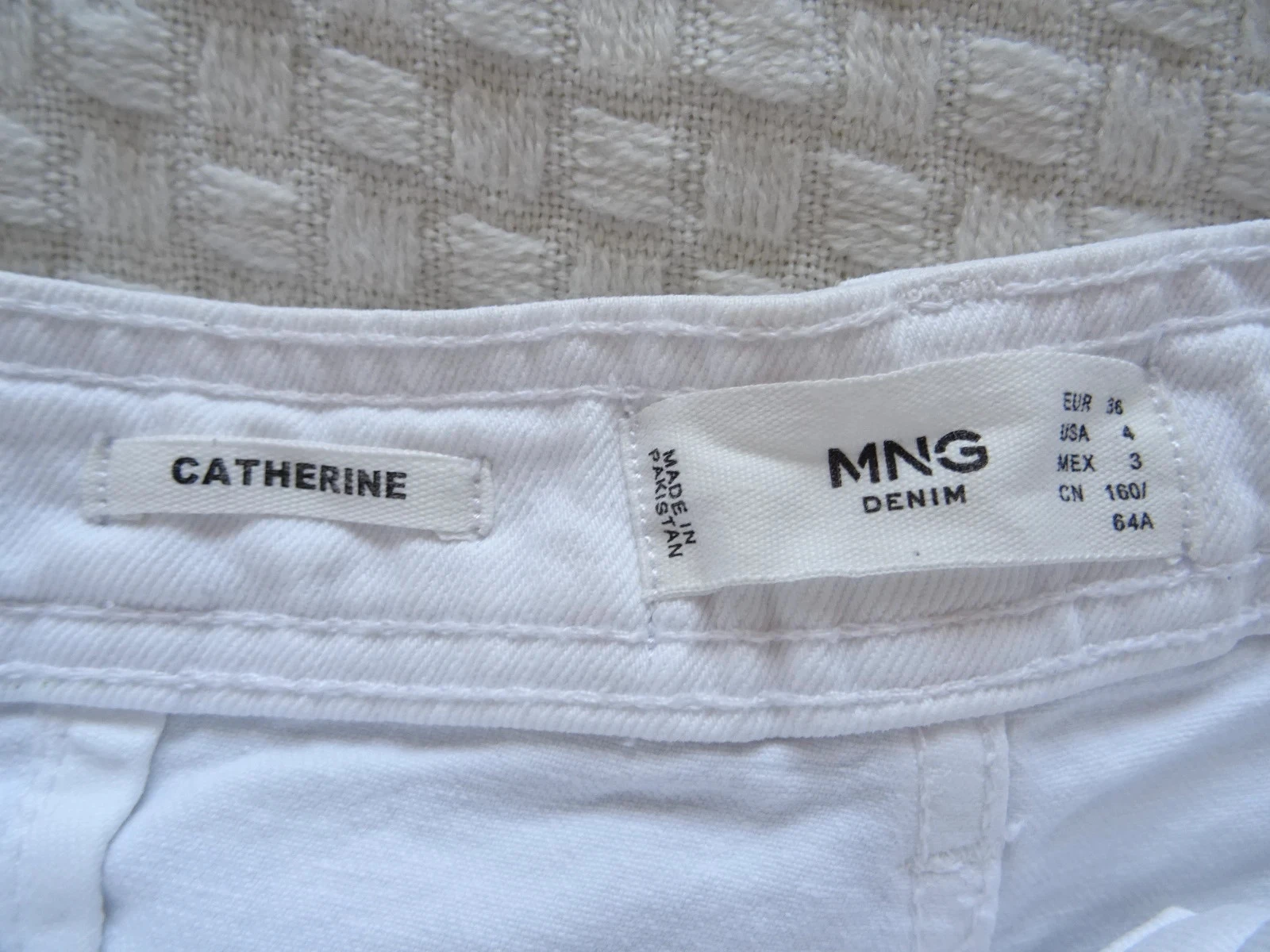 Jeans blanco MANGO de talle alto talla 36 – photo 5